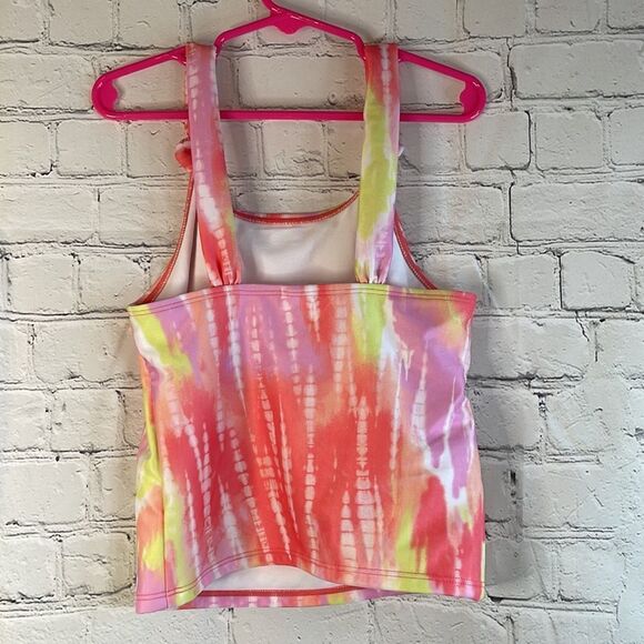 Cat & Jack  Girls Bathing Suit Top, Size Medium, Neon Colors Swim Top - Picture 4 of 6